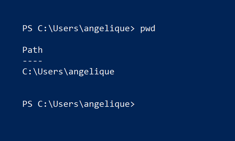 PWD works in PowerShell